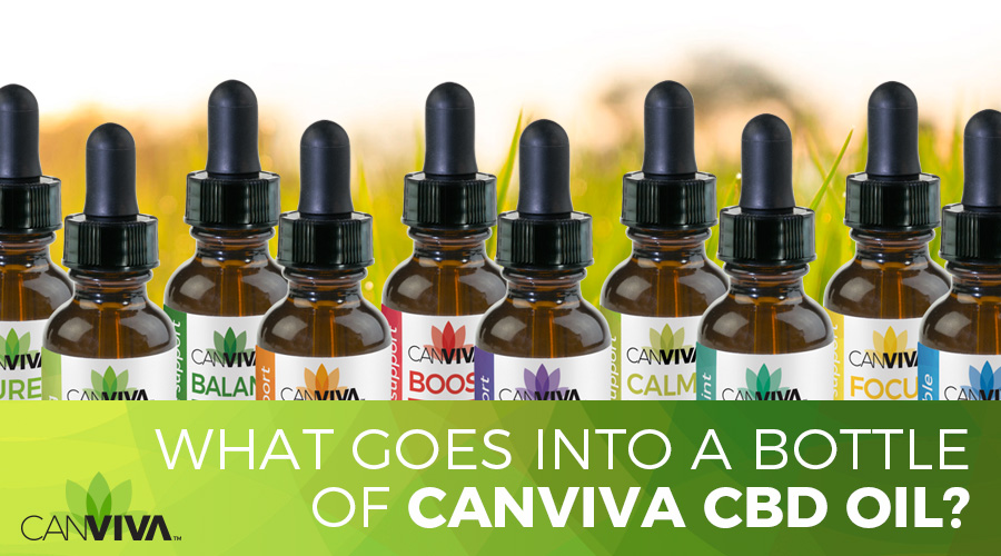 What goes into a bottle of CANVIVA CBD OIL?