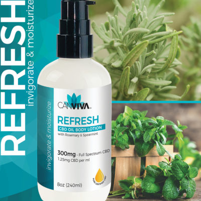 CANVIVA REFRESH CBD Oil Body Lotion