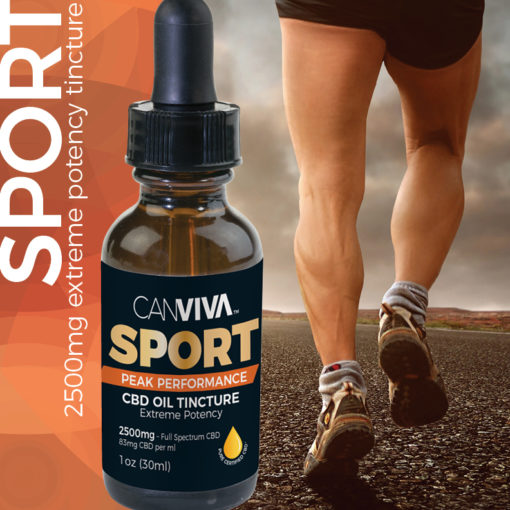 CANVIVA 2500mg CBD SPORT Tincture